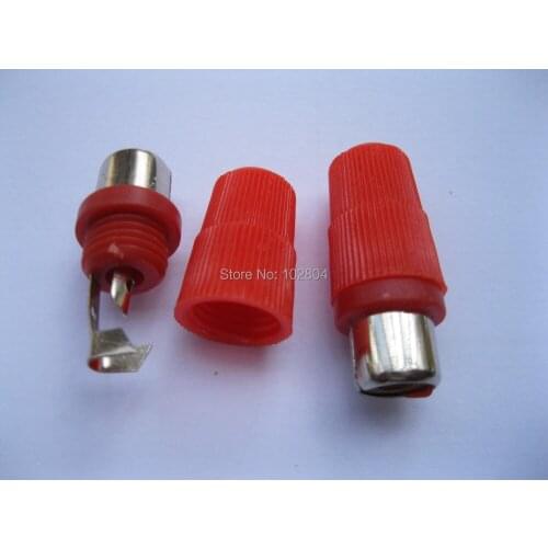Solder Red RCA Jack Female Audio Video Connector (have no soft tail) 500 pcs per Lot Hot Sale