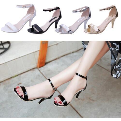 Womens Shoes 2021 Summer Peep Toe High Heels Sandals Women High Heels Sandals Party Wedding Shoes Glitter Ladies Sandals Size 33