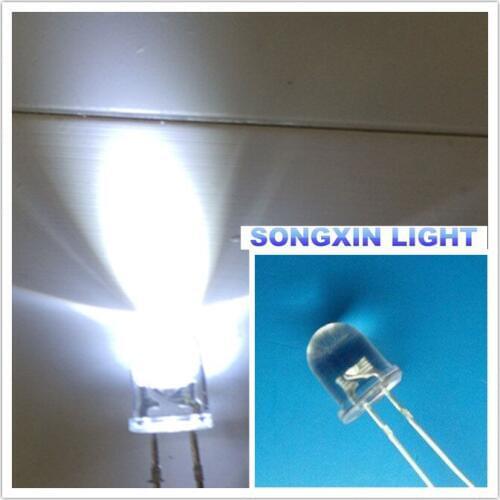 Led Lamp Emitting Diode Xiasongxin 8mm 1000pcs White Bright Blue Light Through Hole Diy Found Ultra