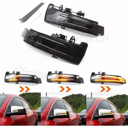 LED Dynamic Turn Signal Rearview Mirror Indicator Blinker Light For Mercedes Benz C Class W204 2008 2009 2010 2011-2014