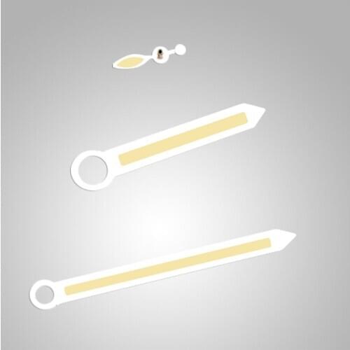 Luminous Watch Hands with Transparent Edge for ETA 6497 6498 ST3600 ST3620 Watch Movement Repair Parts
