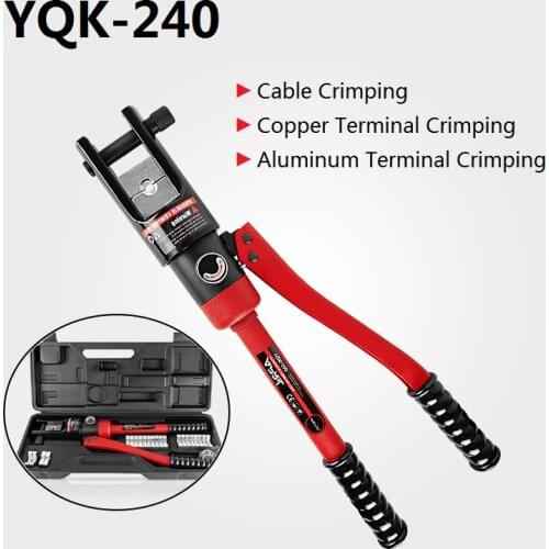 YQK-240 Cable lug Hydraulic Crimping Tool Hydraulic Crimping Plier Hydraulic Compression Tool Range 16-240m㎡ Cable Crimping