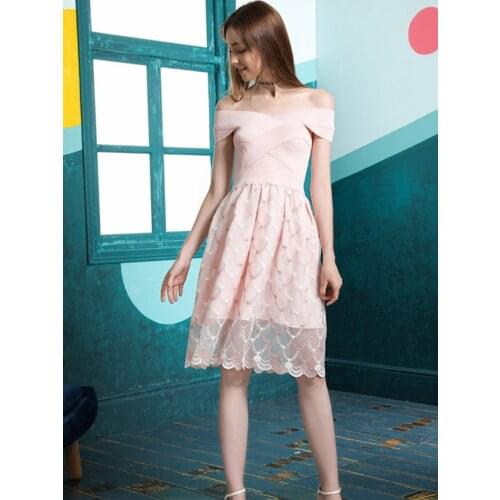 YoungGee Women Sexy Bandage Bodycon Lace Floral Embroidery Dress Off Shouder Fashion Club Summer Slash Neck Casual Party Dresses