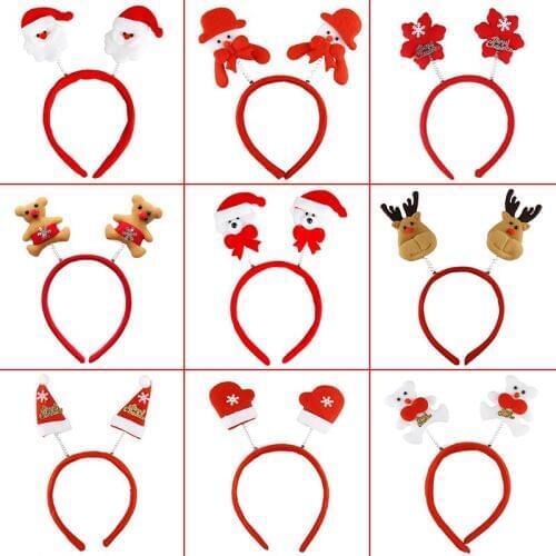 1pcs / Christmas head hoop Santa Claus hat Christmas party supplies Adult child headdress wedding decoration Free Shipping