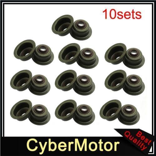 10x Valve Stem Seals For Honda 12209-ZH8-003 GX160 GX200