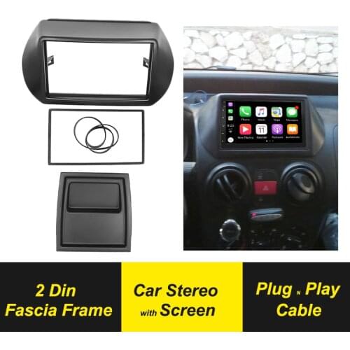 2 Din Car Fascia Radio Panel For FIAT Fiorino Qubo For CITROEN Nemo For PEUGEOT Bipper 2008 GPS Navigation Android Player Stereo