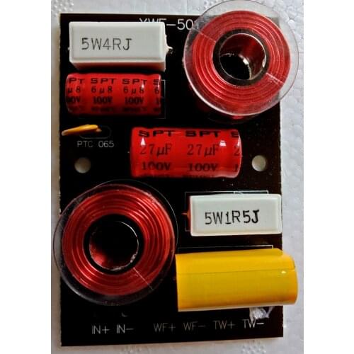 2PCS new 30W-50W 2 Way Tweeter Bass Speaker Crossover Auido XWF501 3.0KHz Two way divider for 5-8 inch Speaker Use