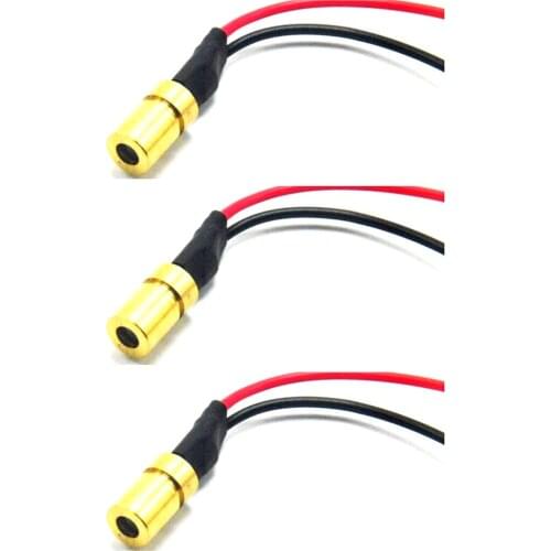 3pcs 780nm 3mW 3V Mini IR Infrared Laser Dot Diode Module 6x10mm w Built-in Driver