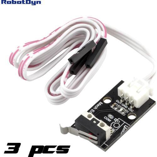 3 pcs - mechanical endstop for 3D and CNC machine, with wire 60cm