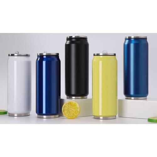 500ml beer can stainless steel 304 canister vacuum cup portable cola can sippy water bottle 350ml gift logo customization