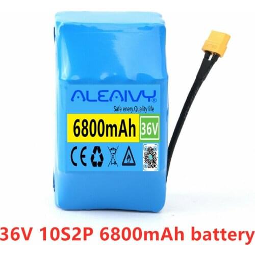 Electric scooter 36v Lithium Battery Pack 36V 10s2p 6.8Ah Battery Single Cycle Voltage Hoverboard Battery Batterie Overboard