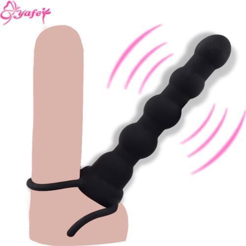 Double Penetration Vibrators Penis Strapon Dildo Vibrator Strap-On Penis Anal Plug For Man Adult Vagina Massager For Beginner