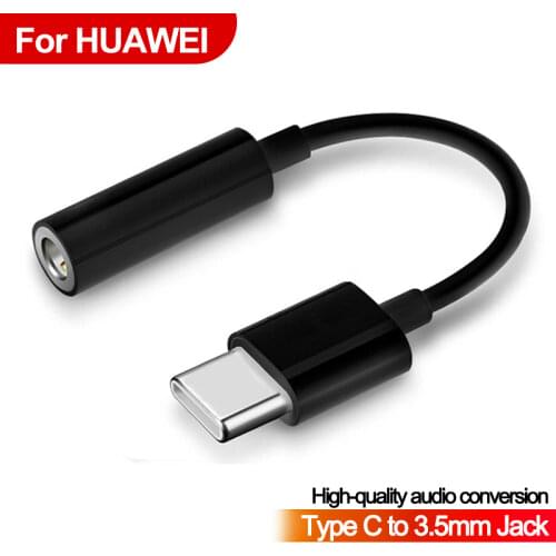 Type C 3.5 Jack Earphone Audio Aux Cable for xiaomi samsung USB C to 3.5mm Headphones Adapter For Huawei P20 P30 Pro Mate 20 30
