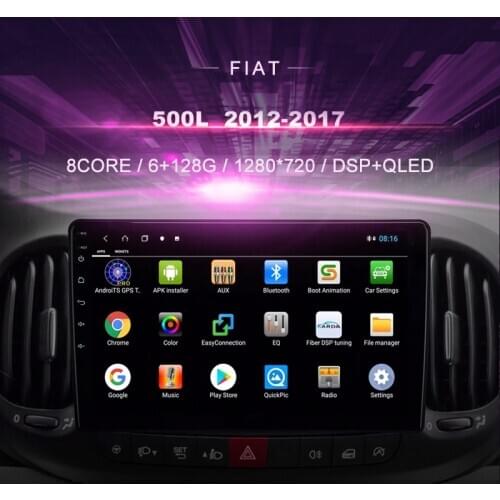 Car DVD For Fiat 500L （ 2012-2017） Car Radio Multimedia Video Player Navigation GPS Android 10.0 Double Din