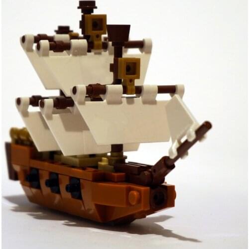 Ship in a Bottle Black Pearl Model Small Building Block Educational Toy for Children the best Festival Birthday Gift
