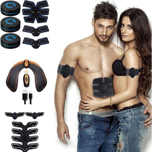Abdominal Muscle Stimulator EMS Hip Trainer ABS Toner Vibration Fitness Massager Slimming Machine Weight Loss Home Gym Equipment