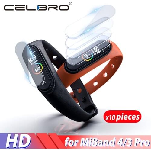 10pcs Screen Protector for Xiaomi Mi Band 4 5 3 Hydrogel Film HD Soft TPU Protective Film for Xiaomi Miband 4 Band5 Band3 NFC