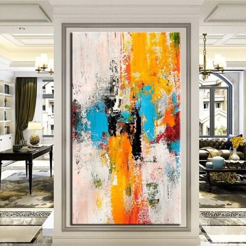 Handmade Oil Painting Frameless Love Wall Art Canvas Colorful Abstract New On Canvas Wall Pictures Paintings for Living Room