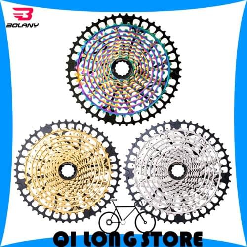BOLANY MTB 11S 12 Speed Cassette 11-50T Flywheel HG Standard k7 12v Ultralight Full Steel Lightweight 111S 12 Speed Sprocket