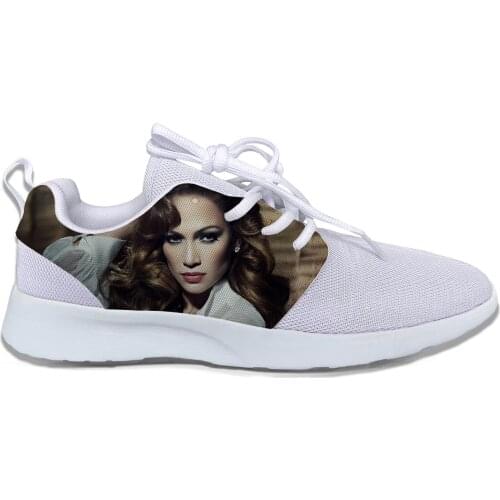 Hot Jennifer Lopez Singing Inside You Music Give Me Life Lightweight Leisure Running Shoes Breathable Fashion Sports Shoes
