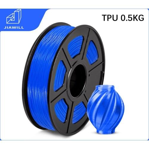 TPU Filament Plastic For 3D Pen For Drawing 1.75mm 0.5kg 3D Printer Filament Better Aging Resistance High Resilience