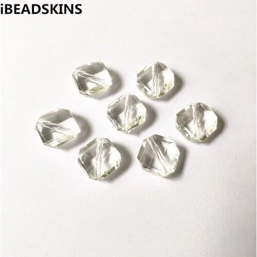 New arrival! 17mm 390pcs Clear acrylic rhombus shape beads for Necklace,Earrings parts,hand Made Jewelry DIY