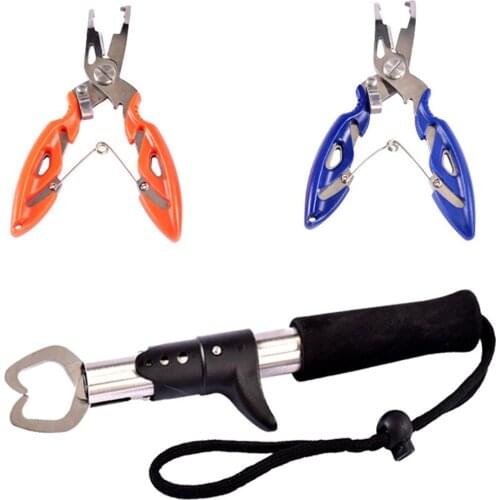 RIVERSIDE Fishing Plier Lure Cutter Hook Remover Fishing Tackle Tool Cutting Fish Use Tongs Multifunction Scissors