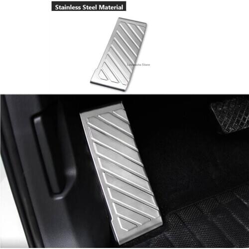 Car Rest Pedal Metal Accelerator Pedal Rest Non-slip Pedal Interior Cover for Volkswagen VW Tiguan MK2 2021 2020 2019 2018 2017