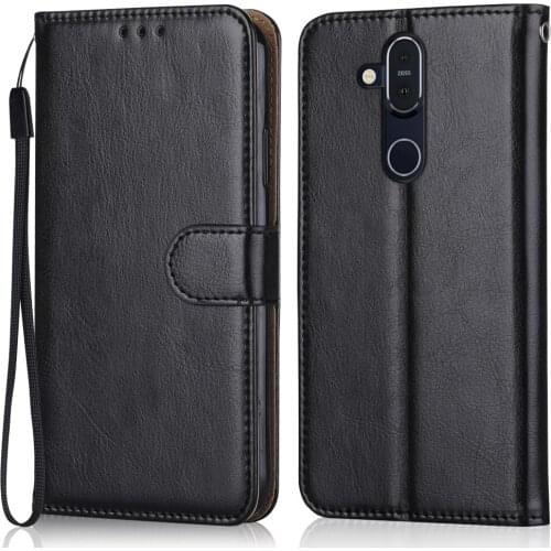 Folio Luxury Leather Case for On NOKIA X7 NOKIA 8.1 TA-1099,TA-1113,TA-1115, TA-1131,TA-1119,TA-1121,TA-1128 Wallet Flip Case