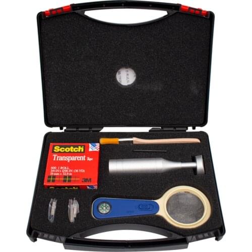 QFH Manual Cross Adhesion Tester Cross-Cut Tester 1MM/2MM/3MM Blades With Magnifier