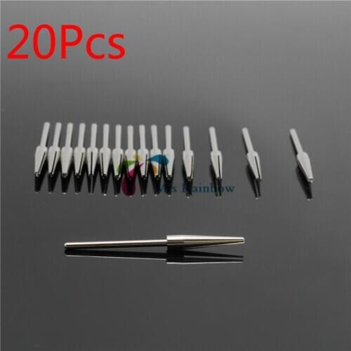 20Pcs Dentist Split Mandrel For Jewelry Beauty Polishing Tapered 3/32 Shank