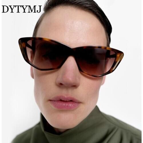 DYTYMJ Cat Eye Sun Glasses for Men Vintage Small Frame Sunglasses Women Brand Designer Sunglasses Polygon Gafas De Sol Mujer