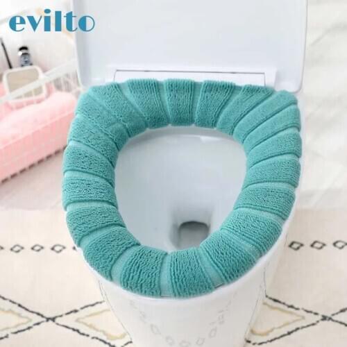 Universal Warm Toilet Seat Cover Mat Soft Warm Toilet Case Waterproof Closestool Mat Seat Case Bathroom Accessories