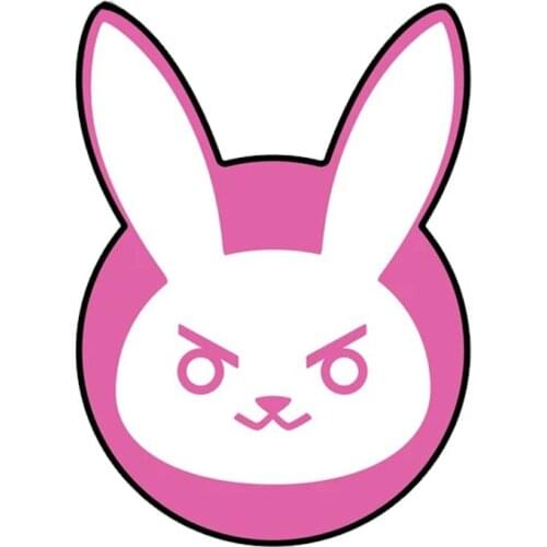 JuYouHui Exterior Accessories Decal D.Va, DVA Logo Sticker Car Bumper Decals Waterproof Car Stickers Cartoon PVC Car Styling