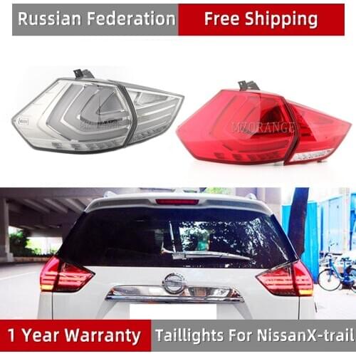 MZORANGE Tail Light For Nissan For X-trail T32 2014 - 2019 Rear DRL + Turn Signal + Reverse Lamp + LED Brake Light Taillights