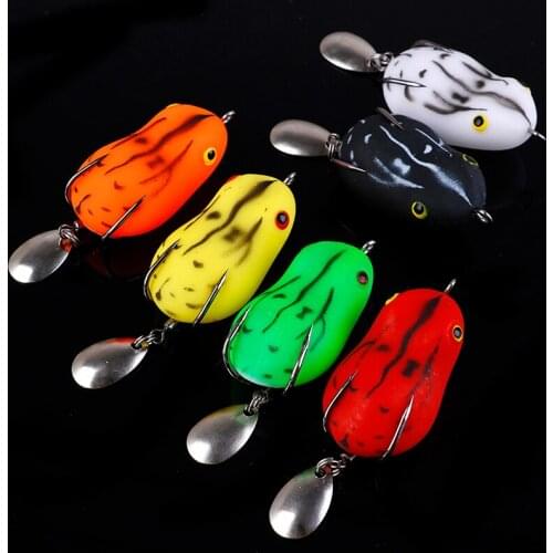 1Pcs/lot 3D Eyes frog Bait Fishing Lure Floating Crankbait Artificial Bait Fishing tackle everything for fishing