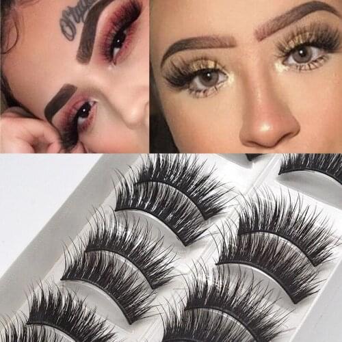 10 pairs Thick False Eyelashes Natural Long Eye Lashes Handmade Soft Eye Lash Makeup Extension Tools