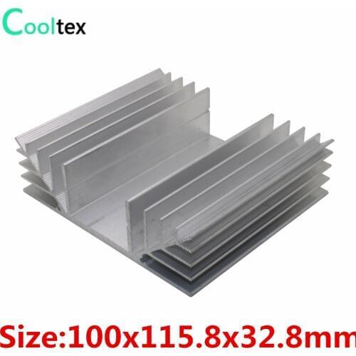 8pcs 100x115.8x32.8mm Aluminum HeatSink heat sink radiator for integrated circuit Electronic Chip RAM LED IC COOLER cooling