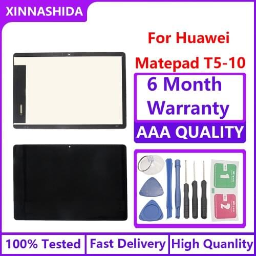 AAA+++ For Huawei MediaPad T5 10 AGS2-W09 AGS2-AL00HA Tablet T5 10 LCD Display Touch Digitizer Screen Assembly 100% Tested
