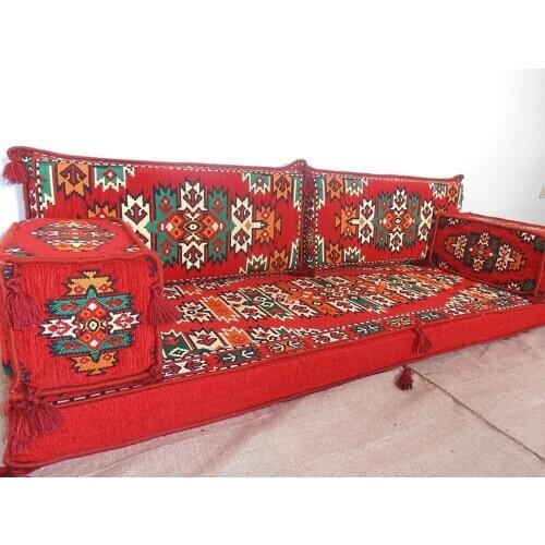 Arabic Floor Seating Sofa Oriental Eastern Jalsa Arabic Majlis Seating Pillowcase Cushion Hookah Lounge Sofa English Seating Set