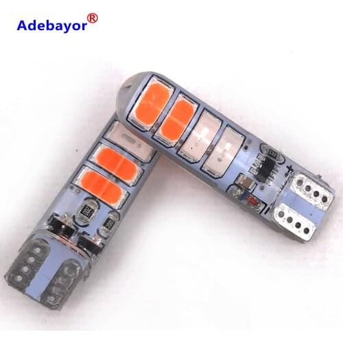300pcs T10 LED W5W Car light Bulb 8 LED Para Auto Interior Side light Silica gel 5630 SMD Strobe flash Light 168 194 501 DC12V