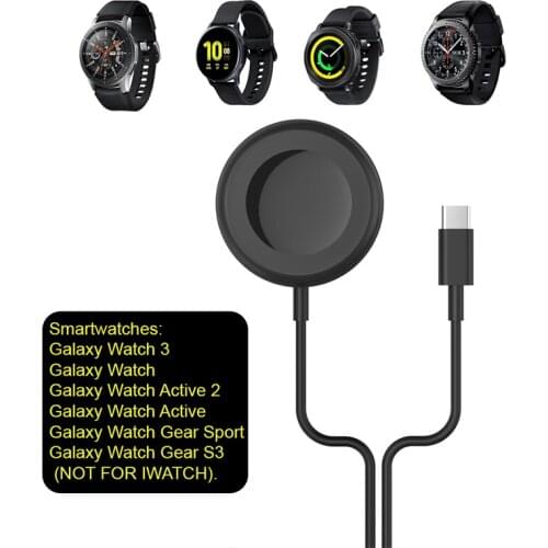 2 In1 Wireless Charger for Samsung Galaxy Active 1 2 Galaxy Watch 3 Gear S3 Gear Sport Magnetic Wireless Watch Charger