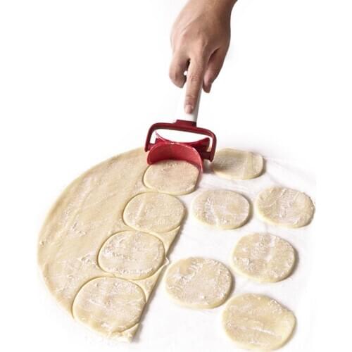Dumpling Mold Dough Press Round Shape Cookie Cutter Roller Cooking Baking Tool Dumpling Pie Ravioli Mould Maker