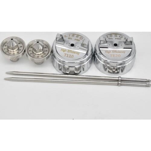 HVLP spray gun accessories gti pro lite nozzle kit TE20 cap T110 cap 1.3mm/1.8mm nozzle professional spray gun parts