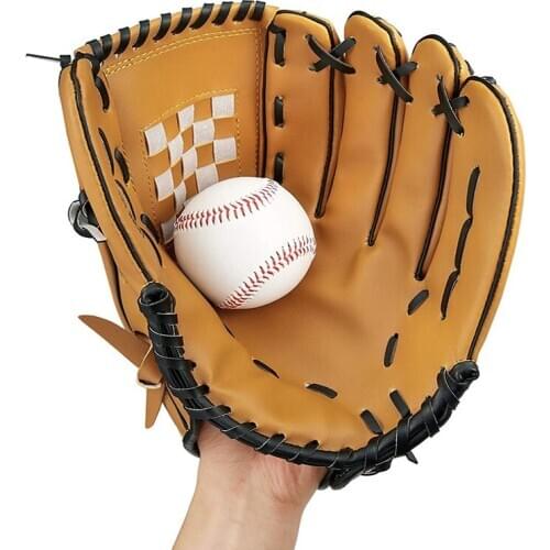 Leather Baseball Glove Softball Exercise Equipment Size 10.5/11.5/12.5 Left Hand For Adult Man Woman Training Softball