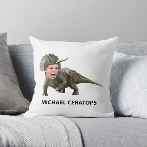 Michael Ceratops Throw Pillow Cushion Cover Polyester throw pillows case on sofa home living room car seat decor 45x45cm