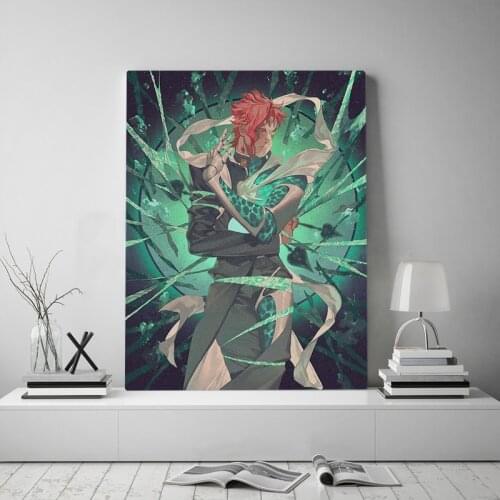 Home Decor Modular Noriaki Kakyoin Poster Pictures Wall Art Canvas Jojo S Bizarre Printed Anime Figure Painting Modern Bedroom