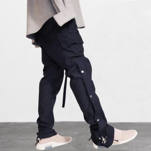 High street 2019 Drawstring Pocket Cargo Joggers Harem Pants Men Hip Hop Casual Baggy Pants Streetwear Male Fashion Trousers