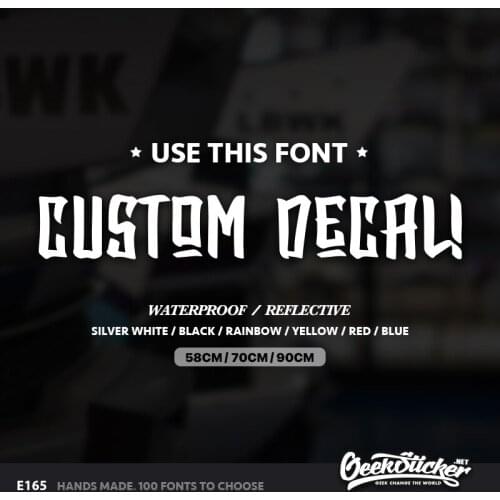 Geeksticker Custom Name Car Stickers Waterproof Reflective Decal For mazda 3 mazda 6 mazda cx-5 rx-7 rx-8 Atenza Demio Roadster