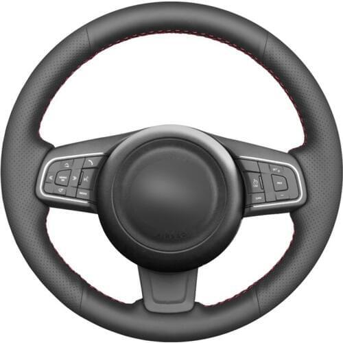 Braiding cover for Steering Wheel Cover for Jaguar E-Pace 2017-2019 F-Pace 2016-2017 XE 2015-2017 XF 2016 2017 cache volant